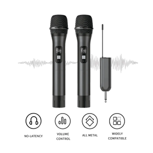 <span class=keywords><strong>TONOR</strong></span> Microphone sans fil UHF Microphone professionnel dynamique à main pour la scène, l'audio de la maison et l'extérieur Microphone universel pour karaoké - Product Image 3