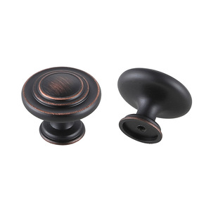 Jiasheng Round Cabinet Knob Zinc Alloy <b>Single</b> Hole <b>Drawer</b> <b>Wardrobe</b> Handle Modern Minimalist Style - Product Image 2