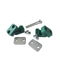 Pince de fixation métrique légère en plastique pour tuyaux, montage vertical multicouche sur rail pour équipement mécanique et hydraulique, directement du fabricant