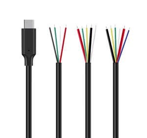 Tipo-C Single-Head 4 <span class=keywords><strong>5</strong></span> 6-<span class=keywords><strong>Core</strong></span> 5A Cable de datos de carga Chaqueta de PVC OTG Compatible para DIY para prueba Trenza Blindaje Uso de la computadora - Product Image 5
