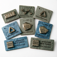 Nouveau type d'étiquette en PU gaufré, patch/étiquette/badge Jacron pour vêtements en denim et en cuir