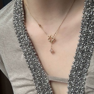 Vente flash - Collier et boucles d'oreilles tendance de <span class=keywords><strong>marque</strong></span> de créateurs célèbres - Trèfle à quatre feuilles - Bijoux fins pour femmes - LVVER Valentinoer - Product Image 5