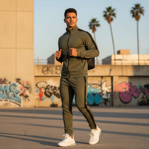 Novedad 2026: Conjunto Deportivo de Dos Piezas de Alta Calidad, Transpirable, de Color Sólido, para Invierno, Informal, para Correr - Product Image 5