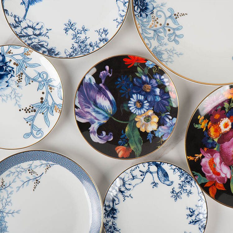 Tesco Platinum Rim Dinner Set Luxury Bone China Dinner Sets