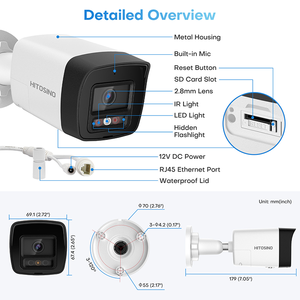 HS-CUB68G2-LIA/SL HIK OEM ai máy ảnh 8MP thông minh lai ánh sáng Bullet <span class=keywords><strong>Camera</strong></span> giám sát ngoài trời với giọng nói - Product Image 5
