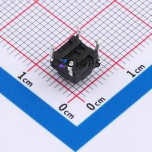 UK-B02123-G5.5-160 Tactile Switch DIP-4P,6.2x6.2mm Switch 1.6N 6.15mm 6.15mm 5.5mm - Product Image 2