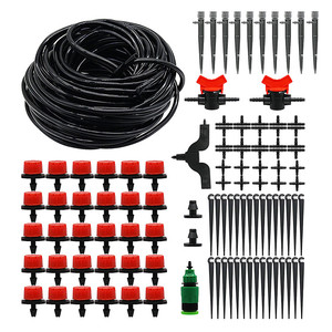 Système d'irrigation <span class=keywords><strong>goutte</strong></span> <span class=keywords><strong>à</strong></span> <span class=keywords><strong>goutte</strong></span> <span class=keywords><strong>automatique</strong></span> pour serre de jardin avec tuyau de 20 m, kits d'<span class=keywords><strong>arrosage</strong></span> avec goutteurs réglables - Product Image 1