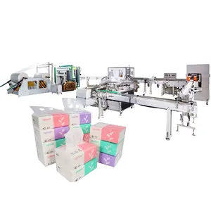 Automatic Facial Tissue Making Machine Plastic Bag Forming Machine With Complete Packaging Machine