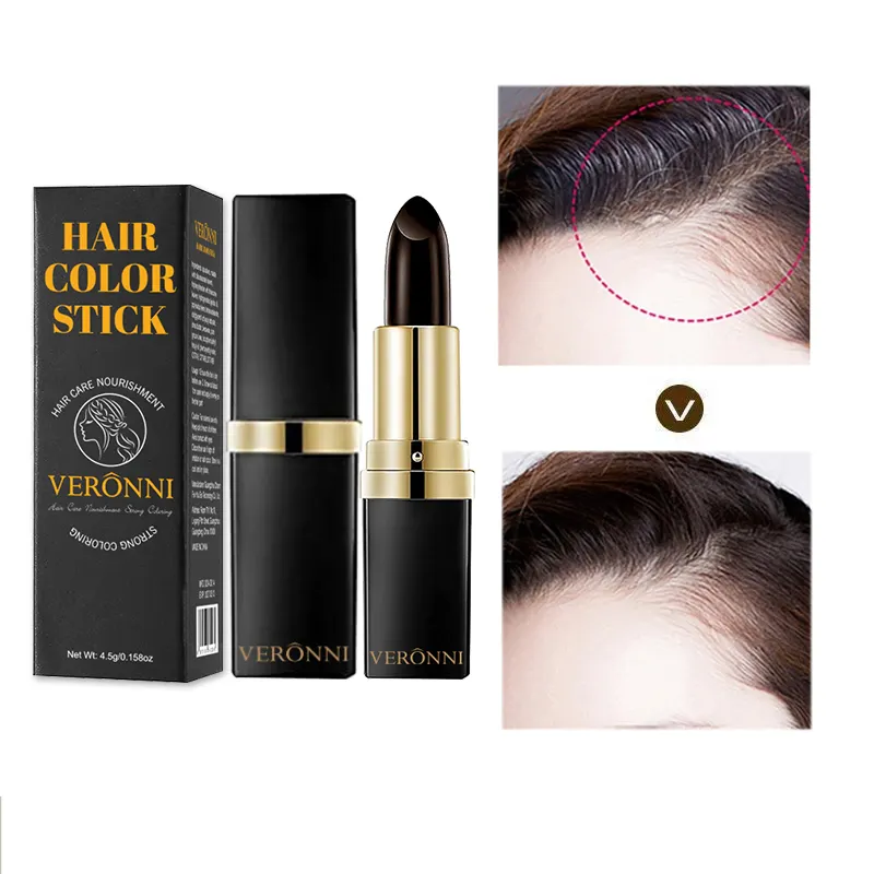 One-Time Hair Dye Pen Instant Gray Root Coverage Hair Color Cream Stick Fast Temporary Cover Up White Hair Pen