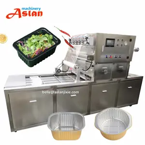 4 Lanes Yogurt Cups Ready Meal Sealing Machine Honey Spoon Filling Sealing Machine Lunchbox Package Machine