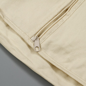 कस्टम लोगो फोल्डेबल टिकाऊ पुनः प्रयोज्य कपास सूट परिधान बैग काले कैनवास चमड़े का हैंडल - Product Image 4