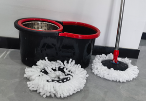 Factory Direct Microfiber <strong>Mop</strong> Cleaning Bucket 360 Degree Rotating <strong>Dry</strong> <strong>Mop</strong> 2 <strong>Mop</strong> Pads Home Use Stainless Steel Handle Free Hand - Product Image 4