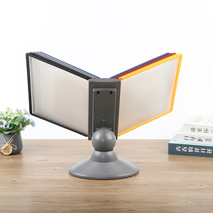 A4 trang lật xoay hiển thị giá PP vật liệu máy tính để bàn tập tin <span class=keywords><strong>Rack</strong></span> cho hội thảo công thức và tập tin Album thư mục lưu trữ - Product Image 4