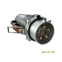 Prise électrique industrielle étanche et anti-poussière 4P 200A 2004 CE pour 400V, fabriquée par un fabricant, moins chère, pour intérieur et extérieur