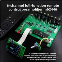 F11 M62446 Préamplificateur 5.1 à 6 canaux entièrement indépendants avec télécommande et écran OLED