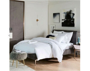 현대 패브릭 침대 <span class=keywords><strong>West</strong></span> <span class=keywords><strong>elm</strong></span> 안데스 데코 Upholstered 침대 프레임, 킹 사이즈, 회색 - Product Image 5