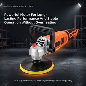 Polisseuse électrique professionnelle rotative 1200W avec disque de 6 pouces, outil de finition de surface portatif, batterie 4Ah pour automobile - Product Image 2