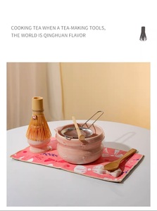 Fournitures d'usine chinoise, ensemble de <span class=keywords><strong>matcha</strong></span> de qualité cérémonielle de 7 pièces, coffret cadeau comprenant de la poudre de thé <span class=keywords><strong>matcha</strong></span> vert, des bols en céramique/<span class=keywords><strong>verre</strong></span>, du thé - Product Image 5
