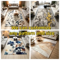 Polyester-Creme-Stil Wohnzimmer-Teppich Einfarbig Hochwertiges Gefühl Moderne Schlichtheit Schmutzabweisend Pflegeleicht Maschinell Hergestellt