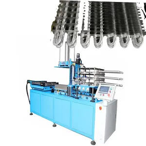 Oblique insert fin arrangement assembly machine for fin evaporator