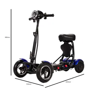 Easy To Fold And Reassemble In Just Seconds Foldable 4 Wheel Motorcycles Electric Scooters