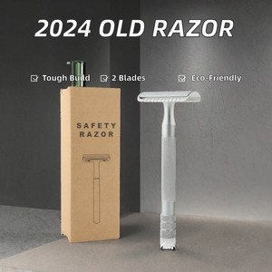 Maquinilla de Afeitar Estilo Antiguo 2024, Herramienta de Afeitado Multifuncional y Ecológica con Mango de Metal Giratorio y Cuchilla para Afeitar la Cara - Product Image 2