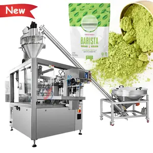 Automatic doypack pouch masala tea powder packing machine 1kg oregano matcha powder packing machine