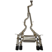 Échappement Catback à soupapes pour BMW M3/M4 F80/F82 3.0T, avec tube intermédiaire simple T304 et silencieux Valvetronic avec embouts