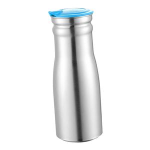 Bollitore fresco domestico in acciaio inossidabile blu con coperchio per uso domestico Hotel e ristorante - Product Image 1
