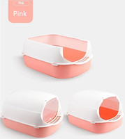 Produits bon marché pour animaux de compagnie fournitures pour chats mini toilette pour chat entièrement fermée petite boîte pour chat