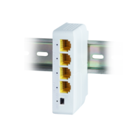 Extenseur PoE Gigabit 30W IEEE802.3af/at/bt 1 entrée 3 sorties 1000 Mo, montage sur rail, catégorie 5e
