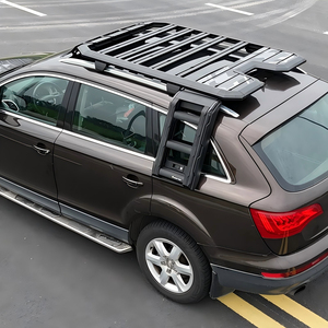 Panier <span class=keywords><strong>de</strong></span> <span class=keywords><strong>toit</strong></span> en alliage d'aluminium pour bagages, échelle latérale et boîte latérale pour <span class=keywords><strong>Audi</strong></span> <span class=keywords><strong>Q3</strong></span> 2013-2018 - Product Image 4