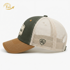 Gorra Trucker de Malla con Bordado 3D Personalizado, Etiqueta Privada 4U BSCI, 6 Paneles, Doble Fila de Broches, Ajustable, Unisex, Marca Personalizada - Product Image 3