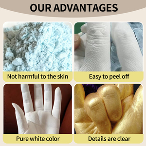 Kit de moulage manuel Dongtaiyuan 3L pour bébé et couple, ensemble cadeau souvenir léger à faire soi-même avec alginate et plâtre, logo personnalisé, vente en gros - Product Image 5