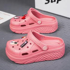 Sol Tebal Eva Crocks Wanita Mode Luar Sepatu Fashion Wanita Sepatu Platform Bakiak Sandal Taman Kualitas Tinggi Kustom