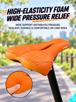 Coussin de selle de vélo VXM en mousse hautement élastique, absorption des chocs, respirant, creux, soulagement de la pression, pour vélo de montagne, de route et pliable, longue distance