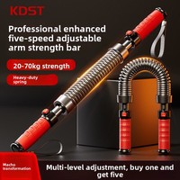 KDST Barra de Agarre con Resorte de Acero Ajustable, Expansor de Brazos y Pecho para Entrenamiento Muscular en Casa