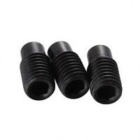 Vis à six pans creux en acier au carbone de haute qualité ZCBBG, oxyde noir, avec pointe en forme de chien, composants de quincaillerie industrielle