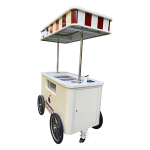 Carrito de Helados y Gelato con Certificación CE, Carrito Móvil de Comida - Product Image 1