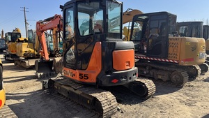 Mini-excavatrice Hitachi Zaxis55 de 5,5 tonnes avec godet de terrassement, chenilles hydrauliques, équipement d'occasion - Product Image 3
