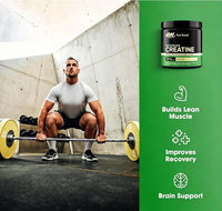 Créatine monohydrate micronisée en poudre pour le soutien de la croissance musculaire, saveur pure de limonade aux myrtilles, vente en gros en vrac