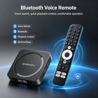 Boîtier TV intelligent Android I96 Z18 Allwinner H618 avec décodage vidéo 4K, Wi-Fi double bande 2.4G/5G, télécommande vocale Bluetooth et lecteur multimédia