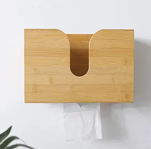 Pemegang Serbet Kayu untuk Dapur Rustic Farmhouse Tissue Holder untuk Dapur Ruang Makan Dekorasi Meja