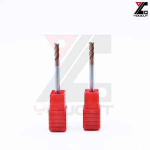Fraise carrée à 4 dents en carbure monobloc FE-3-50-4F-D3 pour usinage CNC de précision de petits moules en acier inoxydable et acier allié, OEM - Product Image 2