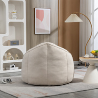 Vente en gros de poufs rembourrés en mousse, fauteuil de canapé, repose-pieds paresseux confortable avec literie en tissu rembourré, fournisseur de poufs