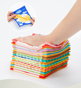 Nuevo producto al por mayor animales Montessori arrugas sensoriales educación <span class=keywords><strong>temprana</strong></span> niños ABC aprendizaje 26 letras tarjetas de tela conjunto de bolsa - Product Image 6