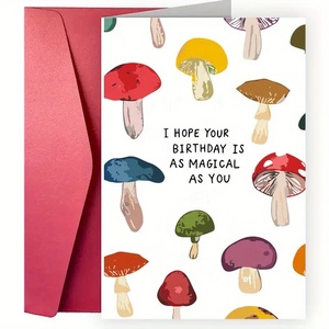 Cartes de vœux universelles TMEU pour les fêtes et anniversaires, à thème fruits et aliments, best-sellers transfrontaliers, impression couleur, forme rectangulaire - Product Image 4