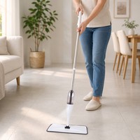 Serpillère pulvérisatrice en microfibre en acier inoxydable, légère, portable, écologique, durable, nettoyeur de sols intérieur pour cuisine, salle de bain, bureau
