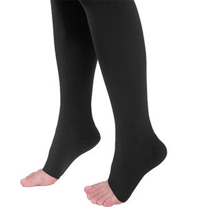 Calcetines de compresión para hombre y mujer, calcetín médico hasta la rodilla, venas varicosas, Punta abierta - Product Image 4