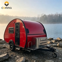 Caravane Teardrop, Mini-caravane, Caravane légère, Petite caravane, Remorque de camping, Remorque de voyage